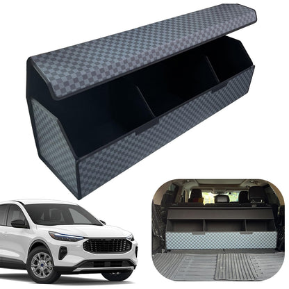 Leather Car Trunk Organizer with Large Storage Capacity
