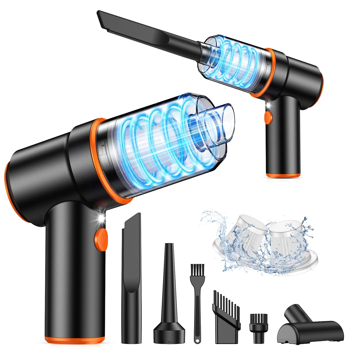 Handheld Car Vacuum & Air Duster for Interior Cleaning