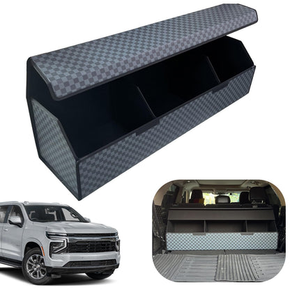 Leather Car Trunk Organizer with Large Storage Capacity