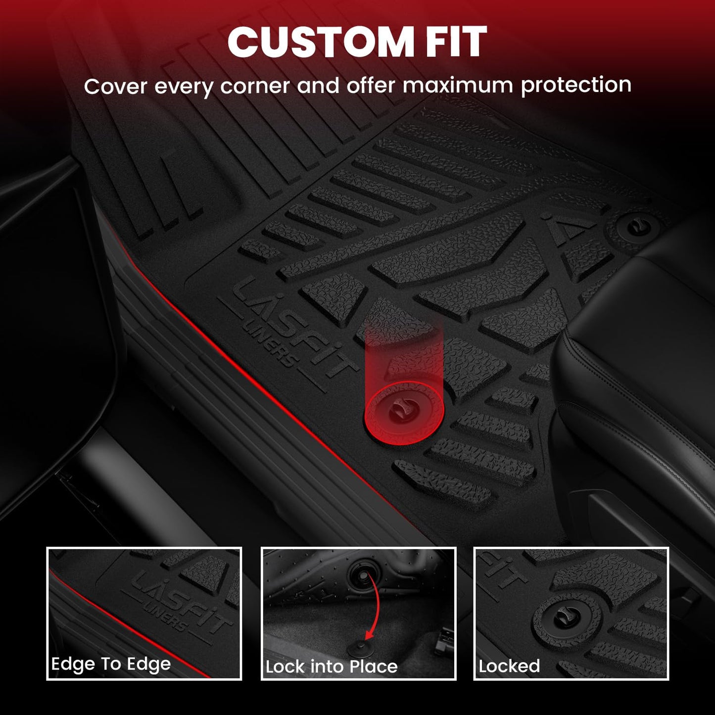 All-Weather Floor & Cargo Mat Set with Seatback Mats