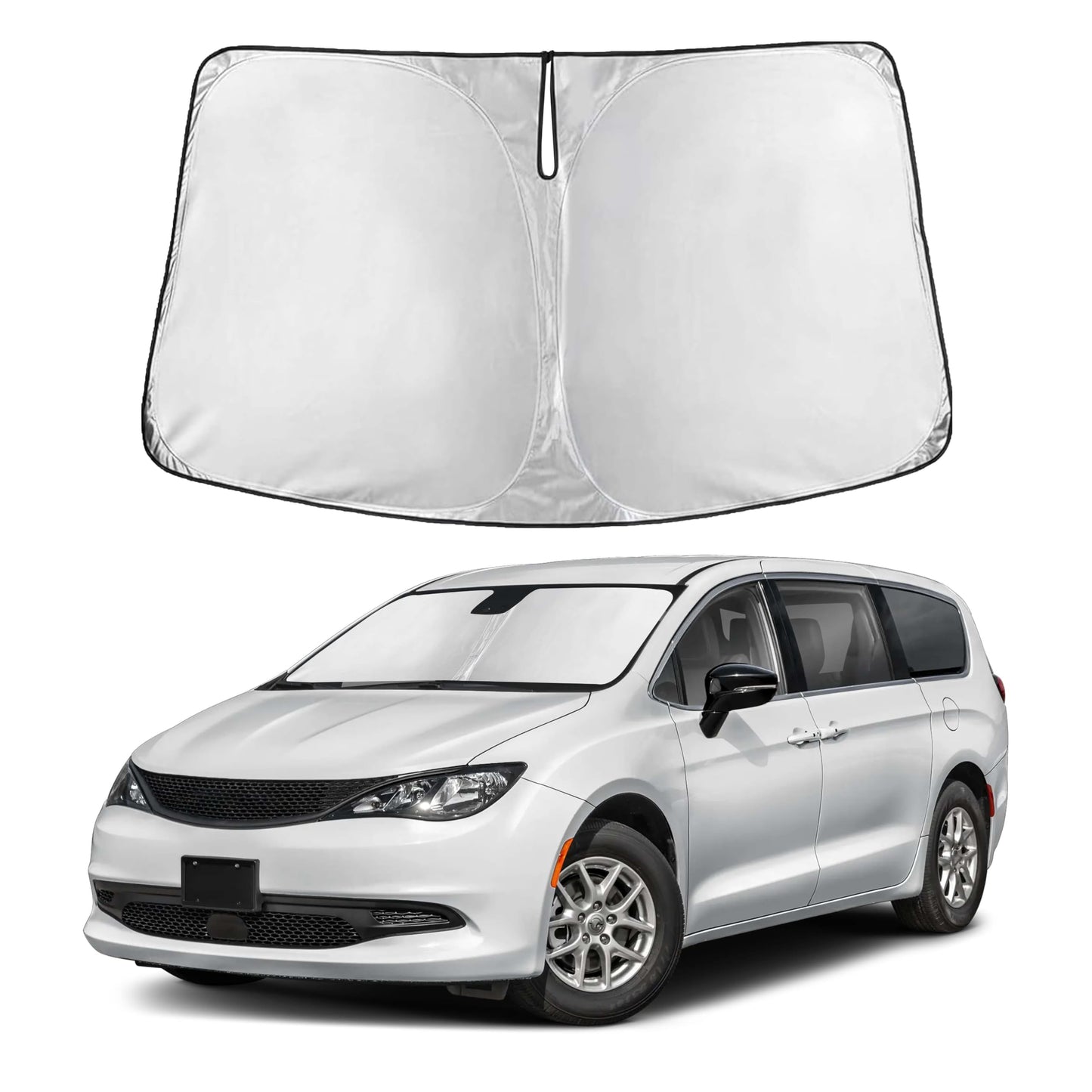 Reflective RV Windshield Sunshade for UV & Heat Protection