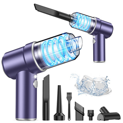 Handheld Car Vacuum & Air Duster for Interior Cleaning