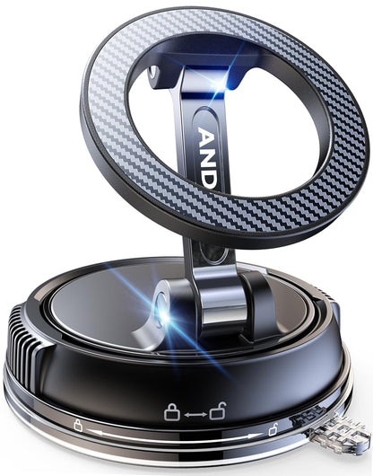 Magnetic Car Phone Mount with Strong Suction Base