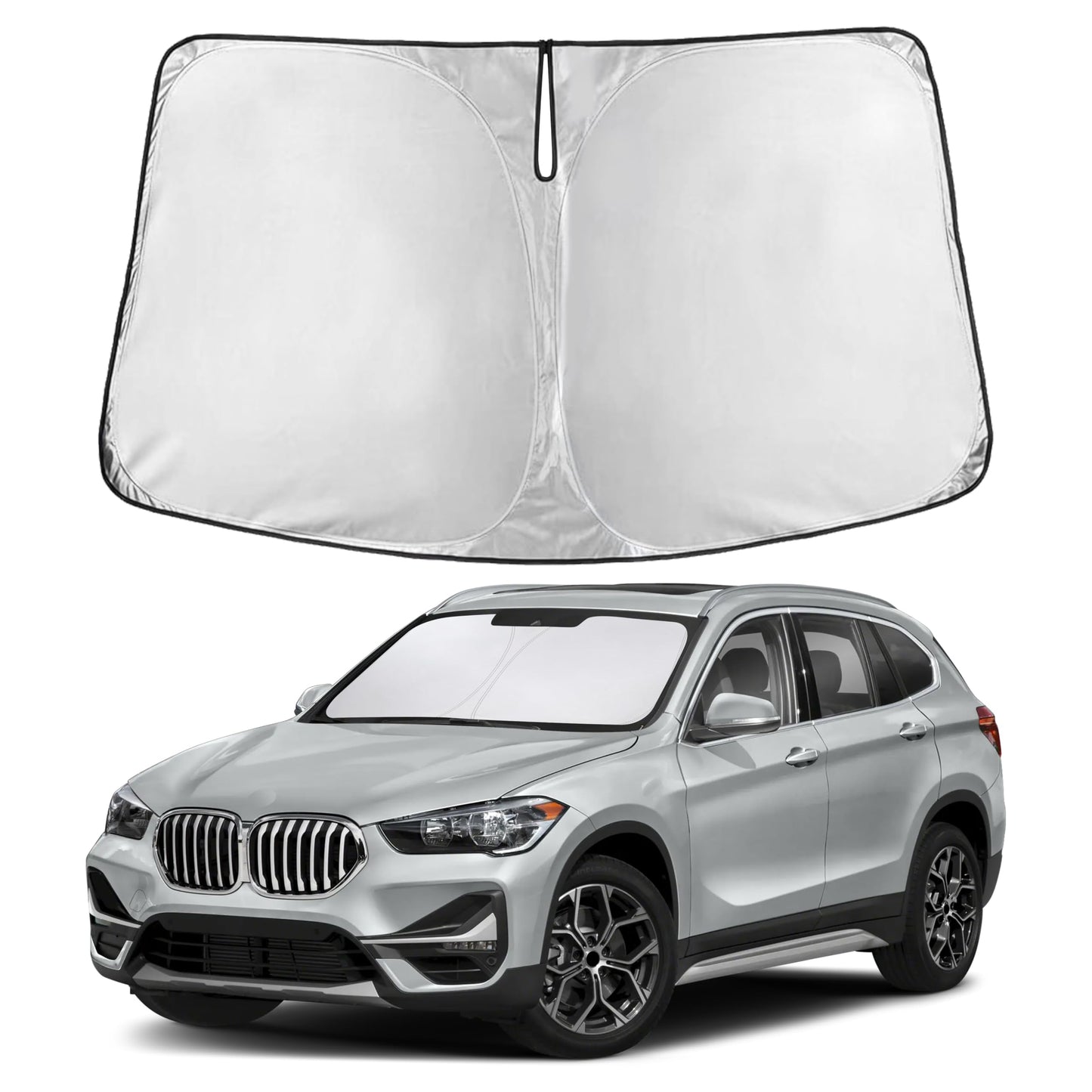 Reflective RV Windshield Sunshade for UV & Heat Protection