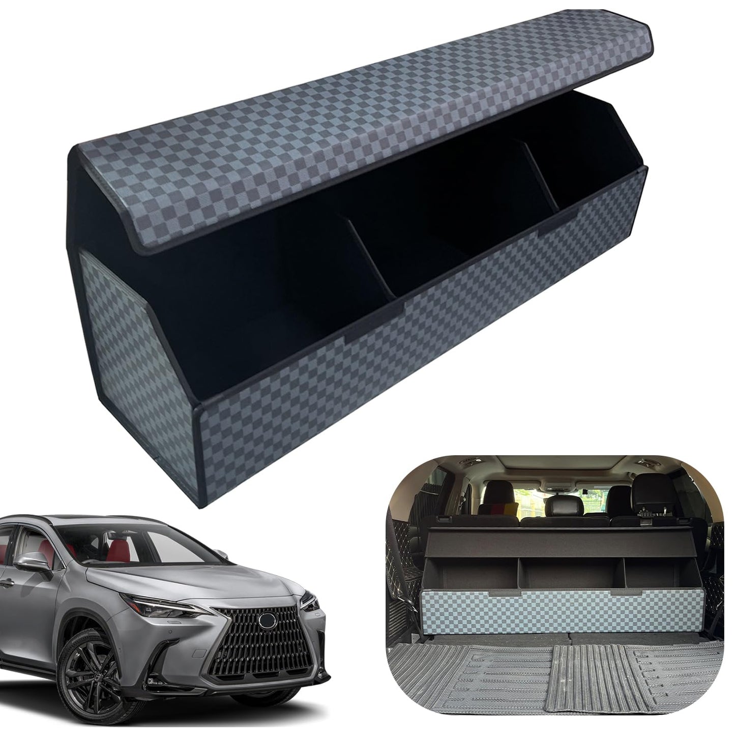 Leather Car Trunk Organizer with Large Storage Capacity