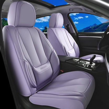 Coverado Car Seat Covers, Seat Covers for Cars, Waterproof Leather Auto Seat Protectors, Leather Car Seat Cushion, Car Interiors Accessories Universal Fit for Most Cars
