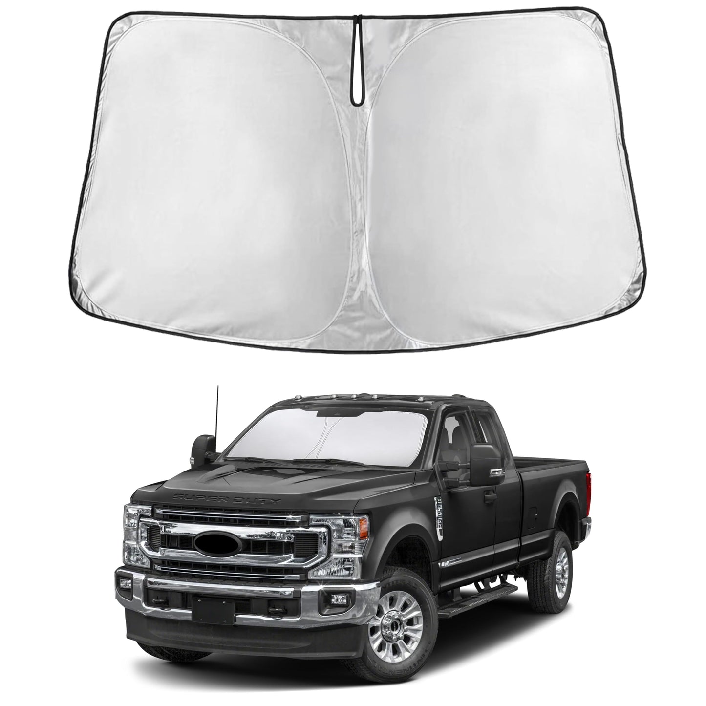 Reflective RV Windshield Sunshade for UV & Heat Protection