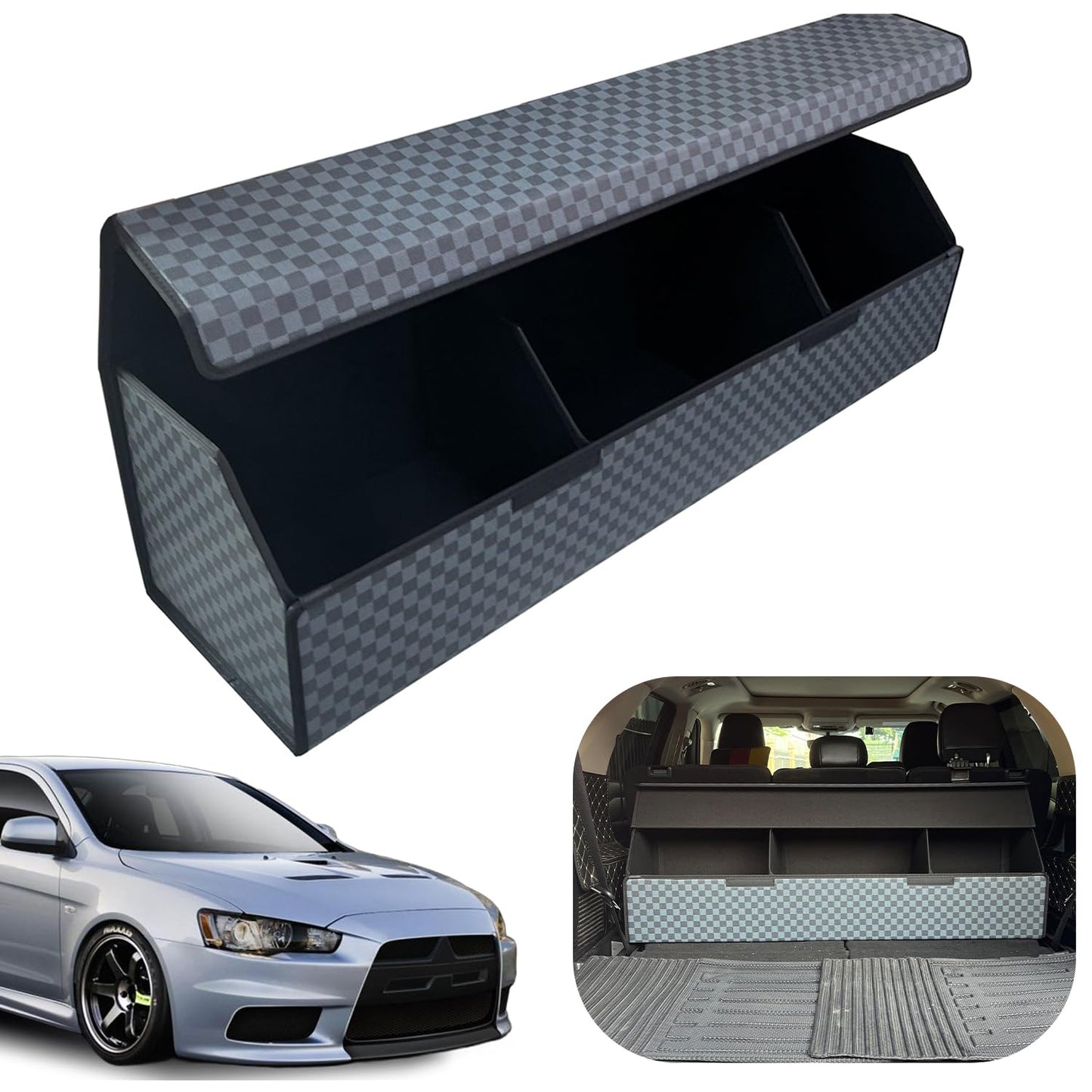 Leather Car Trunk Organizer with Large Storage Capacity