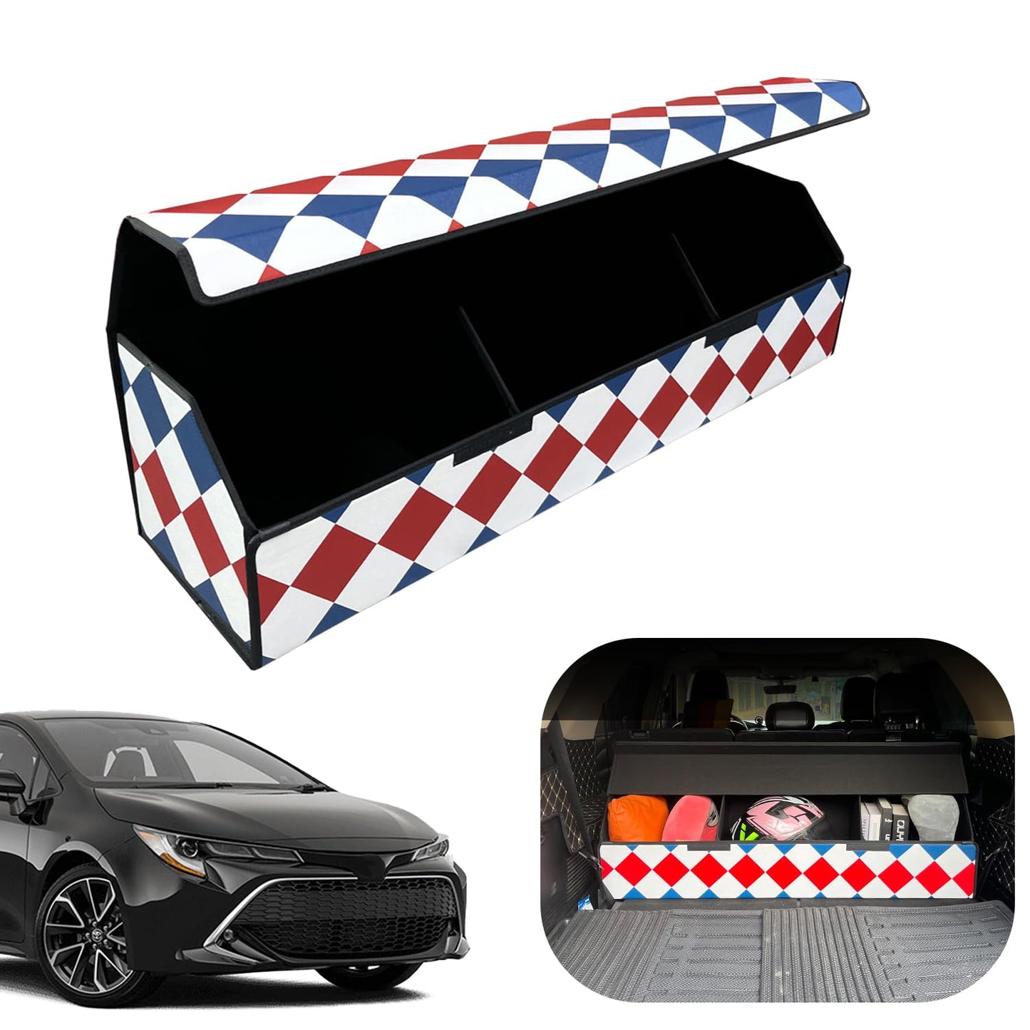 Leather Car Trunk Organizer with Large Storage Capacity