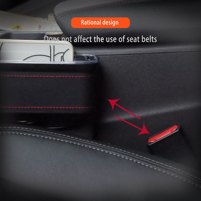 LED Car Seat Gap Organizer with Cup Holder & USB Charger