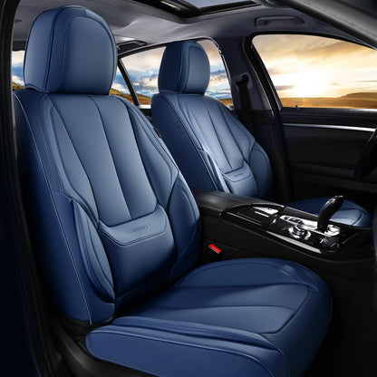 Coverado Car Seat Covers, Seat Covers for Cars, Waterproof Leather Auto Seat Protectors, Leather Car Seat Cushion, Car Interiors Accessories Universal Fit for Most Cars