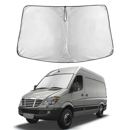 Reflective RV Windshield Sunshade for UV & Heat Protection