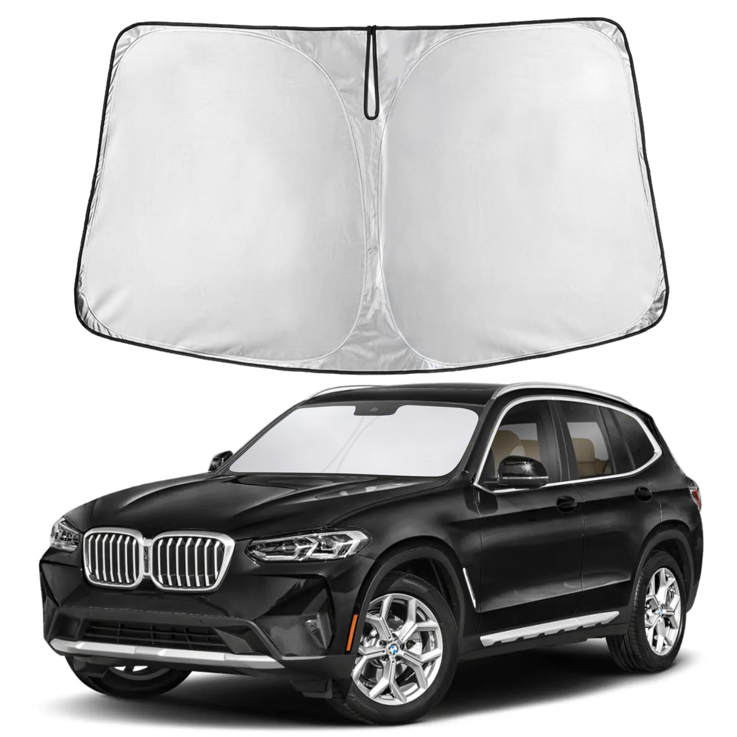 Reflective RV Windshield Sunshade for UV & Heat Protection