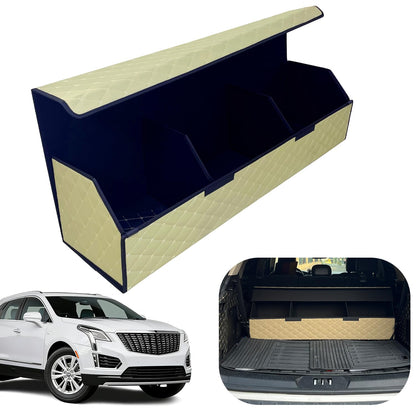 Leather Car Trunk Organizer with Large Storage Capacity