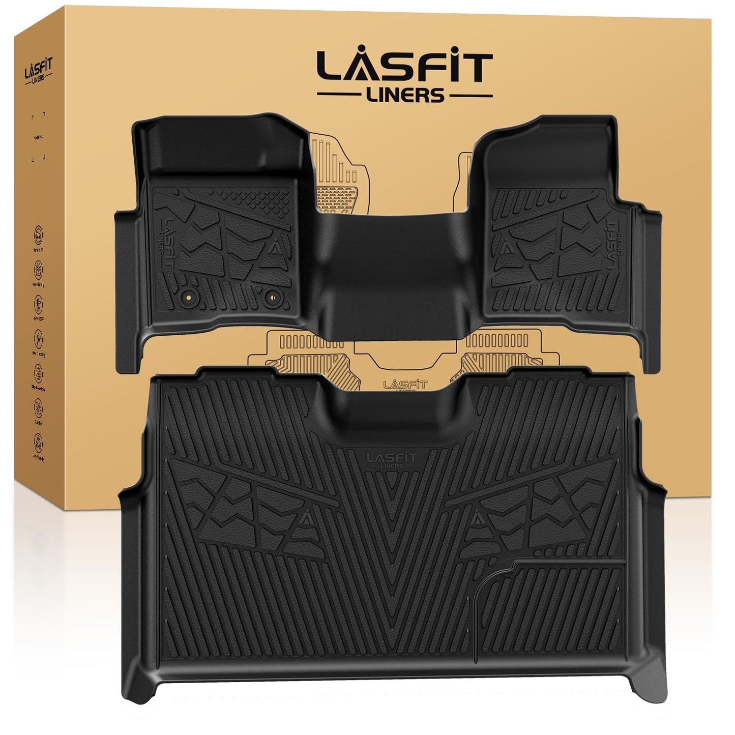 All-Weather Floor & Cargo Mat Set with Seatback Mats