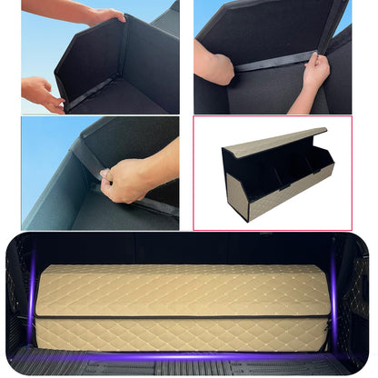 Leather Car Trunk Organizer with Large Storage Capacity