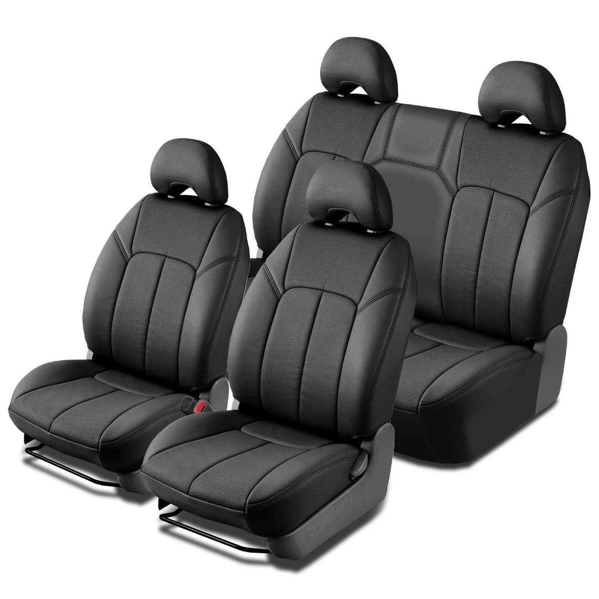 Clazzio 2020-2023 Toyota Tacoma Double Cab Power Driver Seat Black Leather Seat Cover