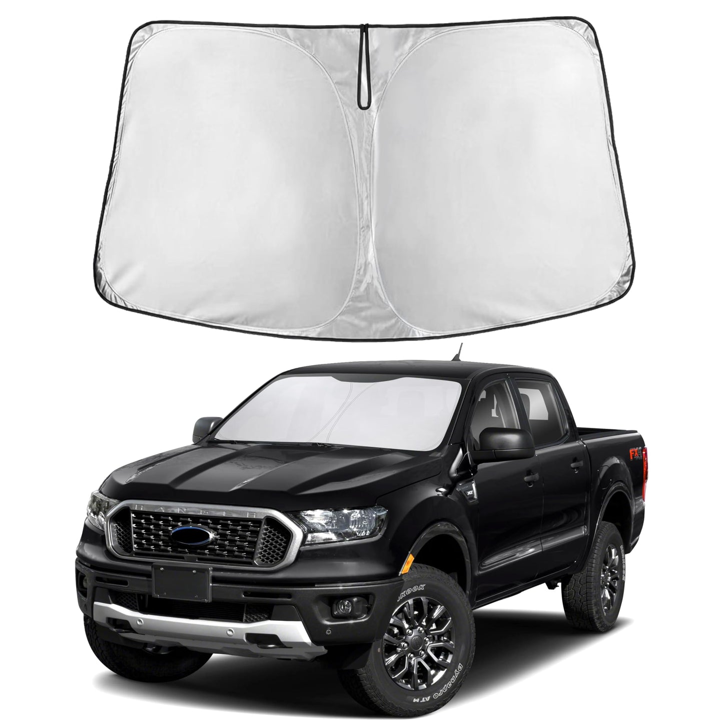 Reflective RV Windshield Sunshade for UV & Heat Protection