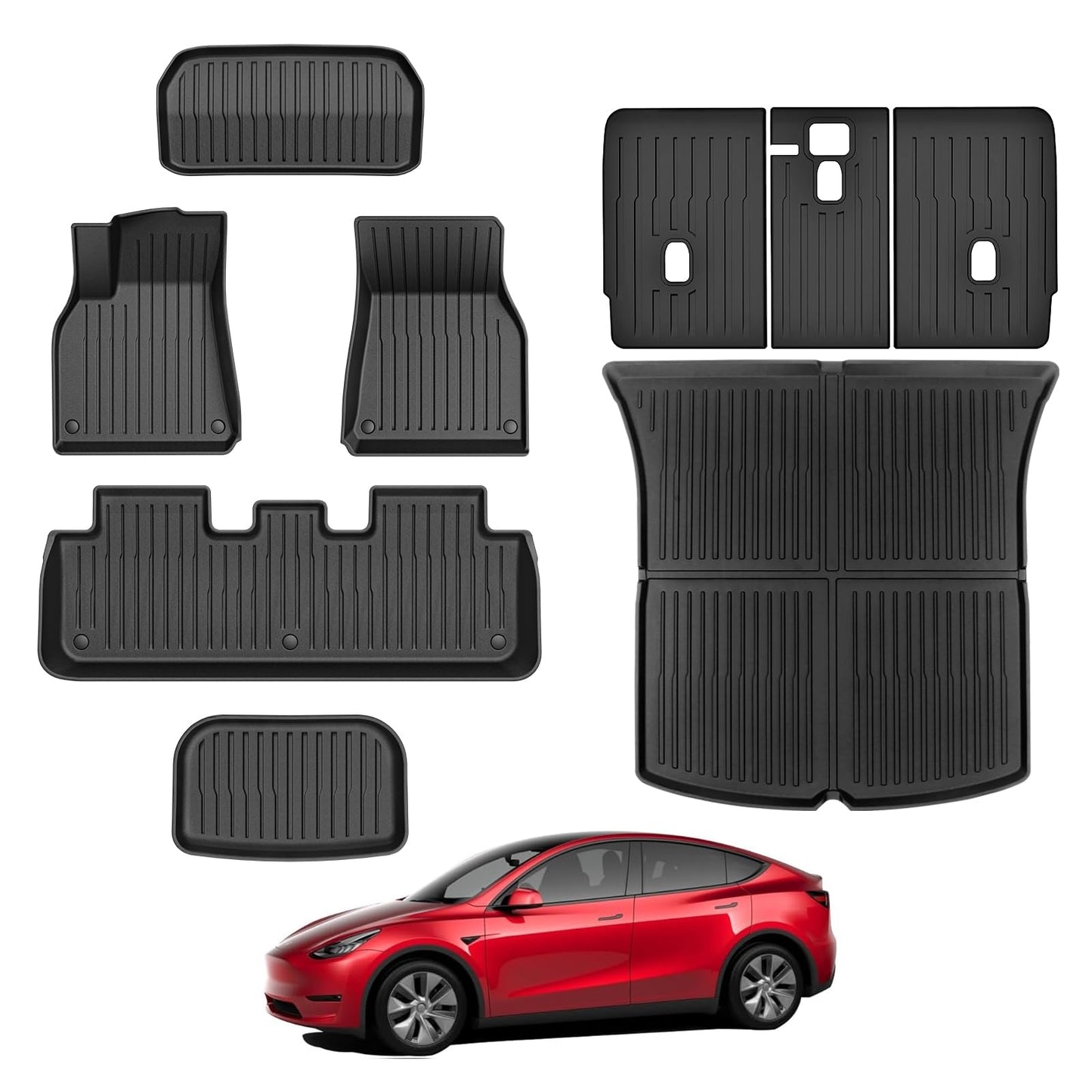 All-Weather Floor Mats Full Set for Electric Vehicles
