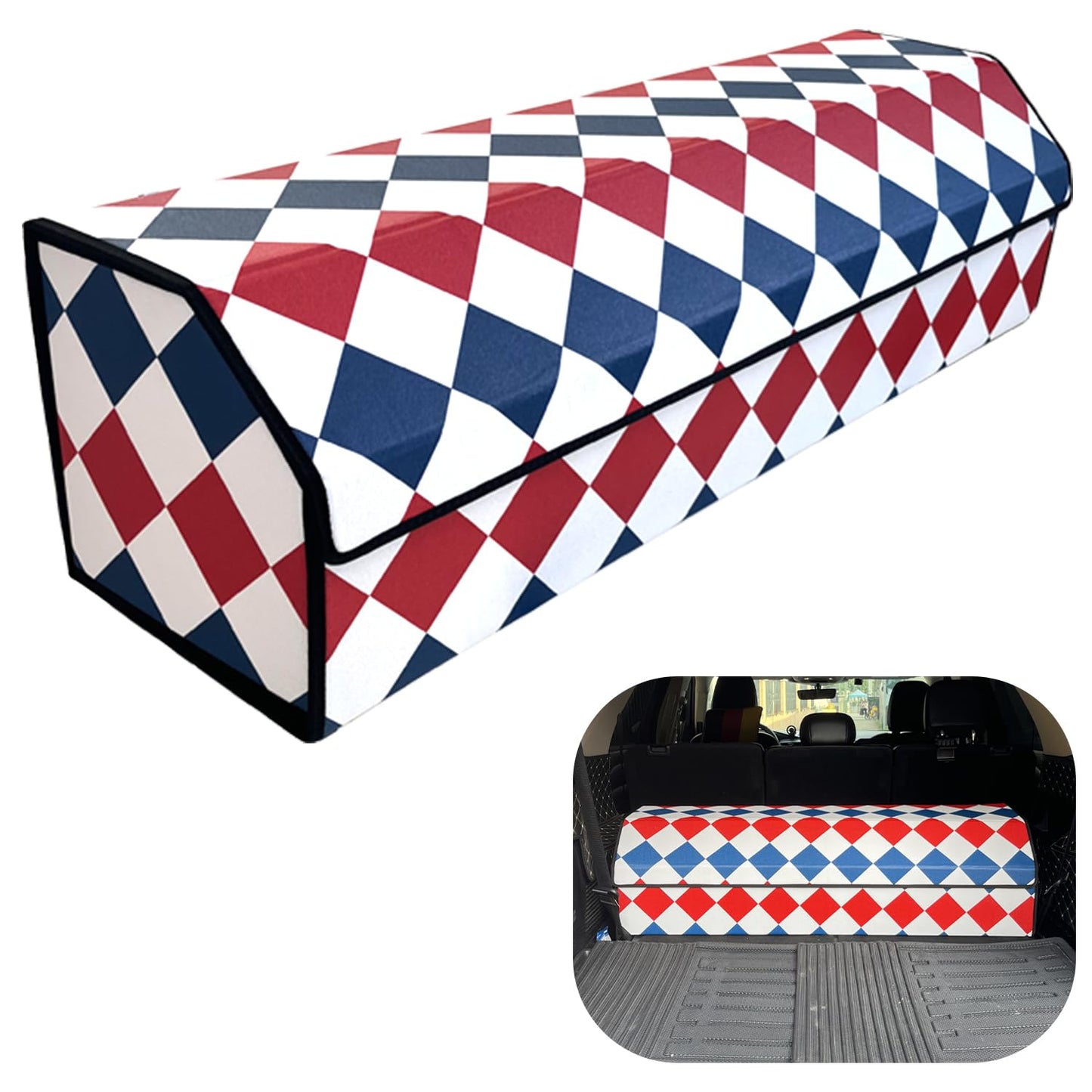 Leather Car Trunk Organizer with Large Storage Capacity