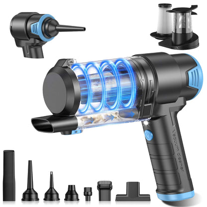 Handheld Car Vacuum & Air Duster for Interior Cleaning