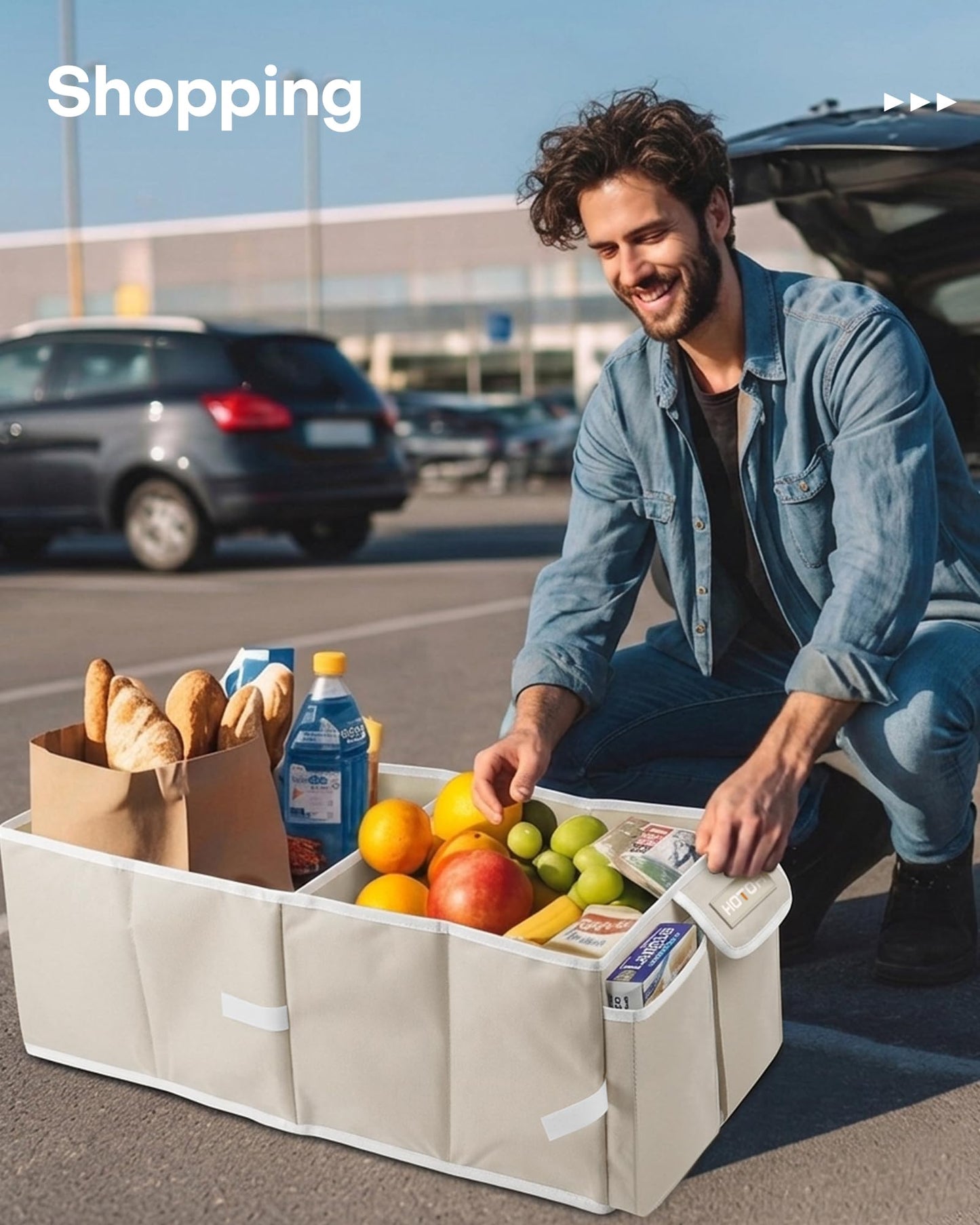 Foldable Car Trunk Organizer for SUVs & Sedans
