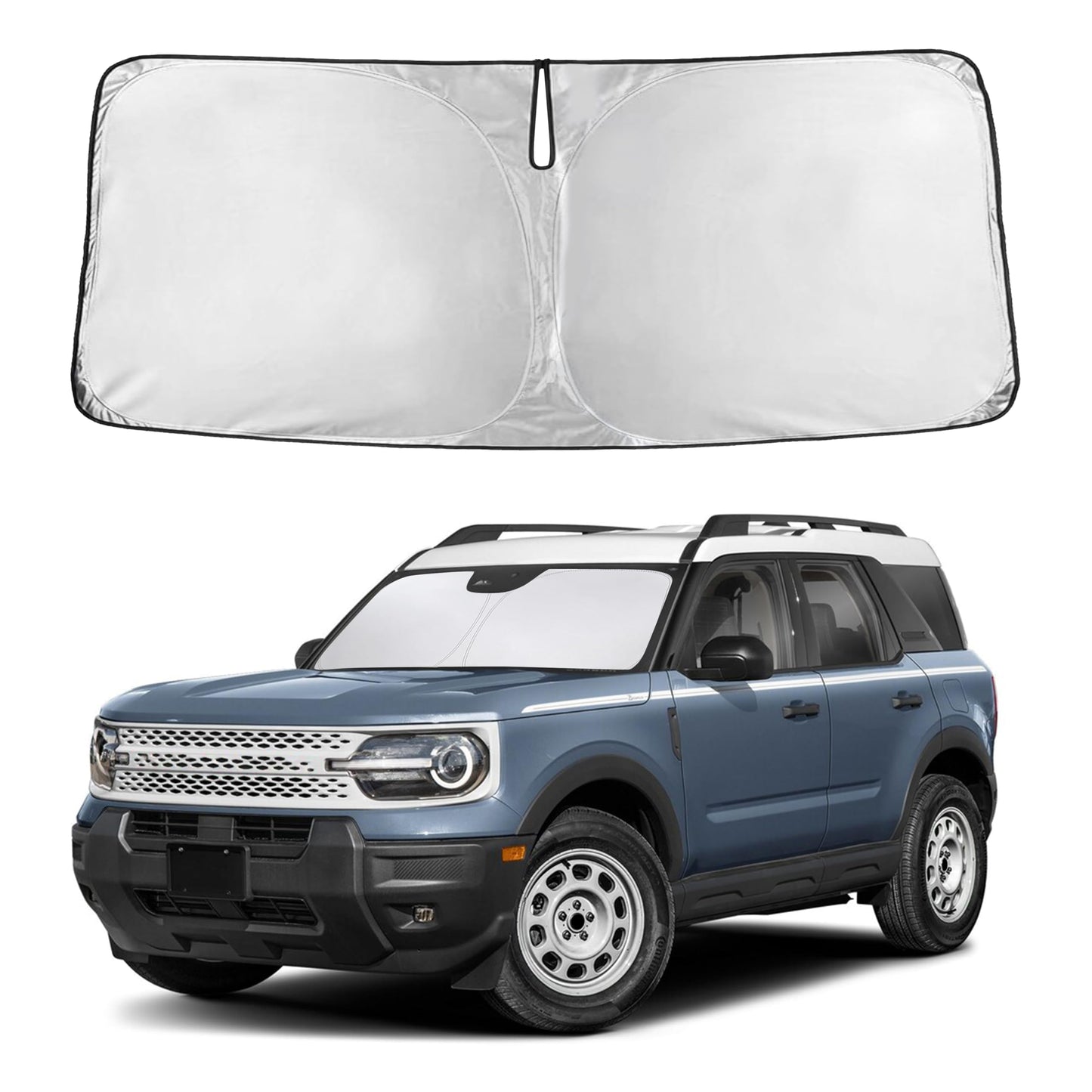 Reflective RV Windshield Sunshade for UV & Heat Protection