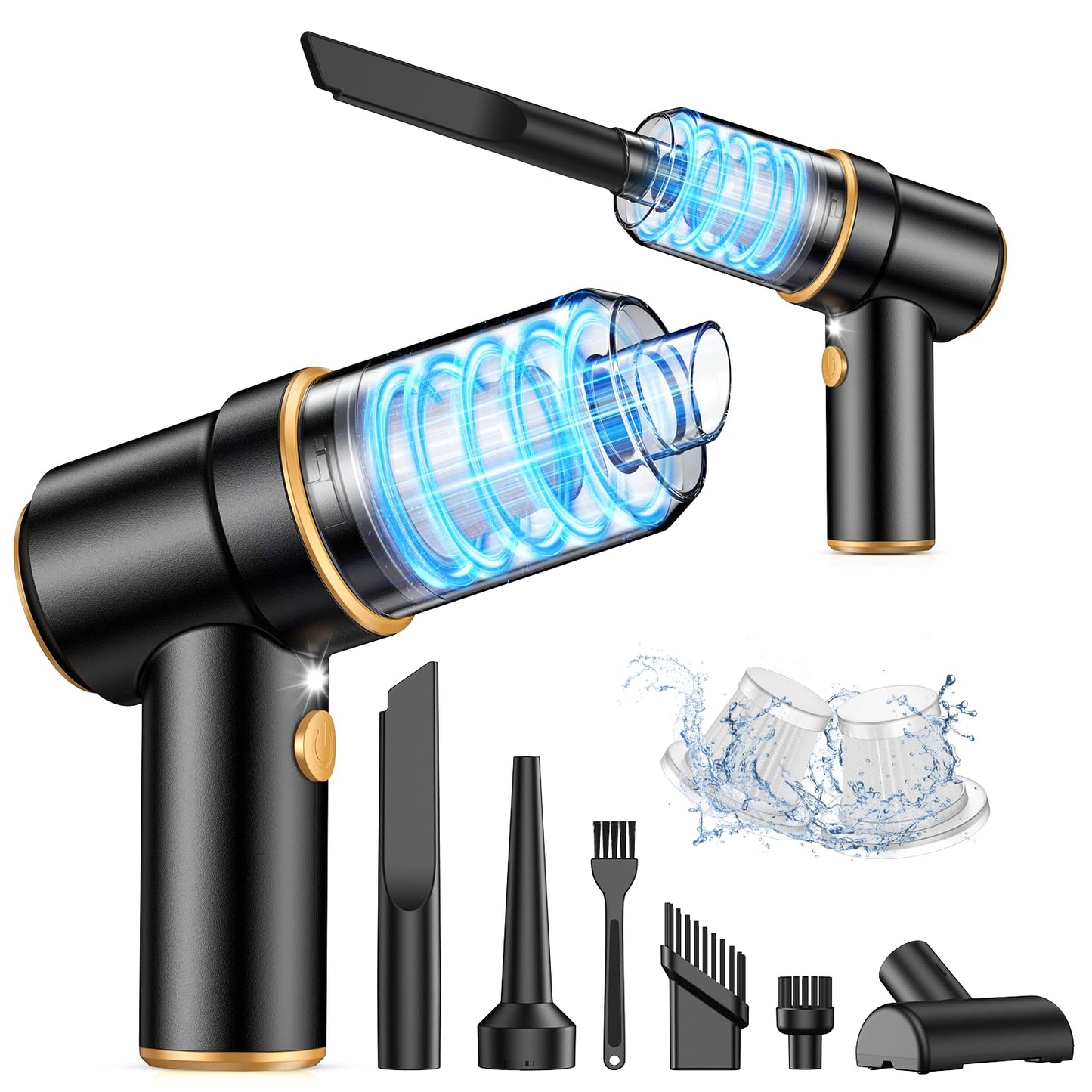 Handheld Car Vacuum & Air Duster for Interior Cleaning