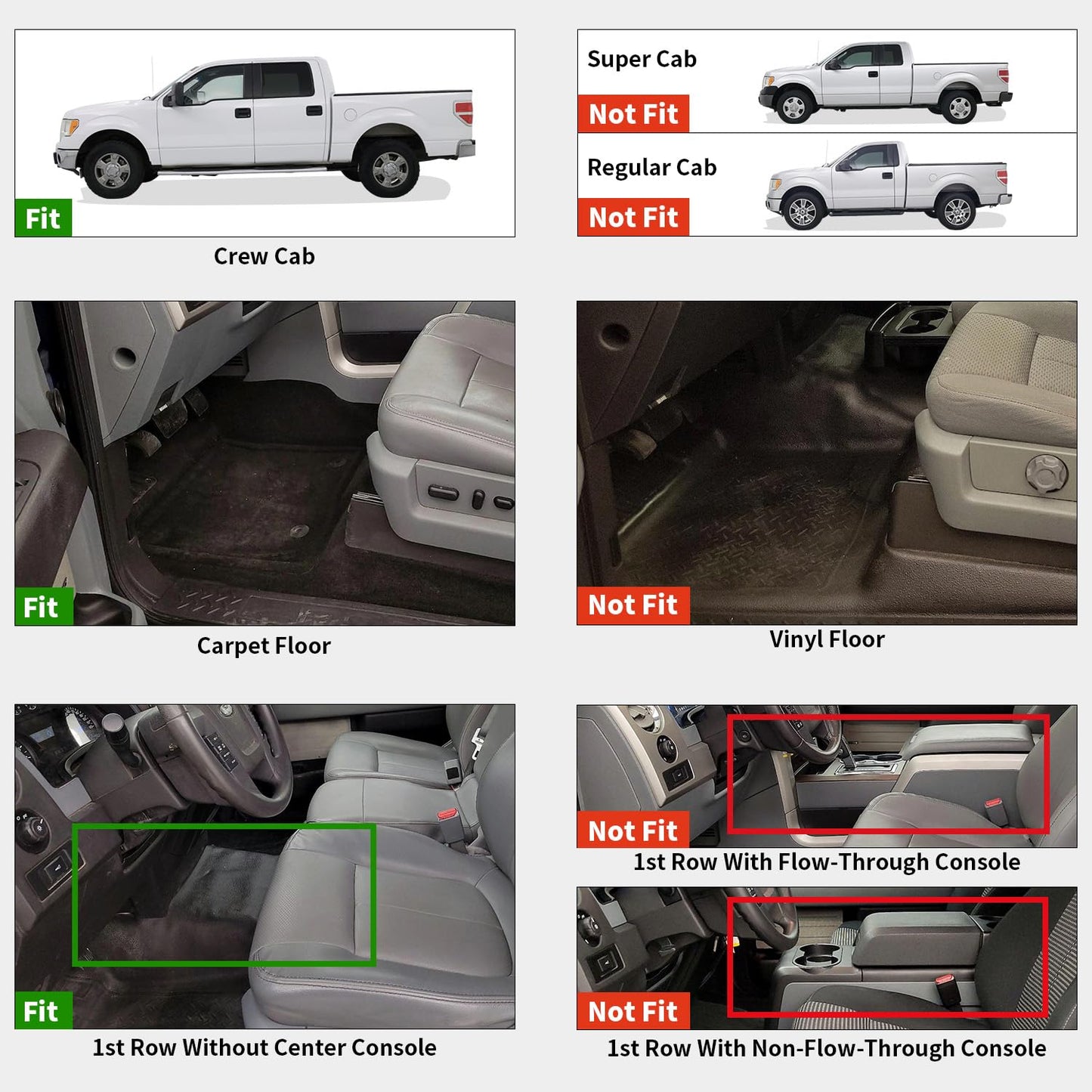All-Weather Floor & Cargo Mat Set with Seatback Mats