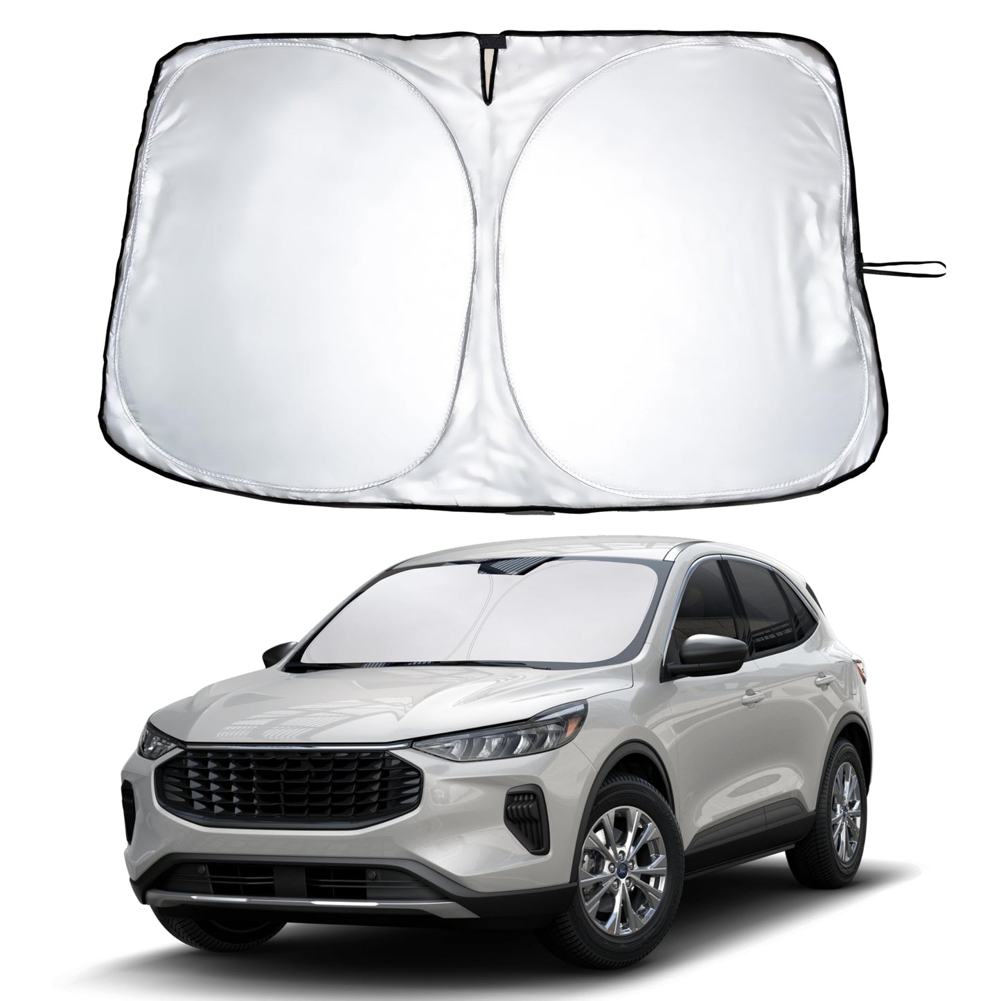 Reflective RV Windshield Sunshade for UV & Heat Protection