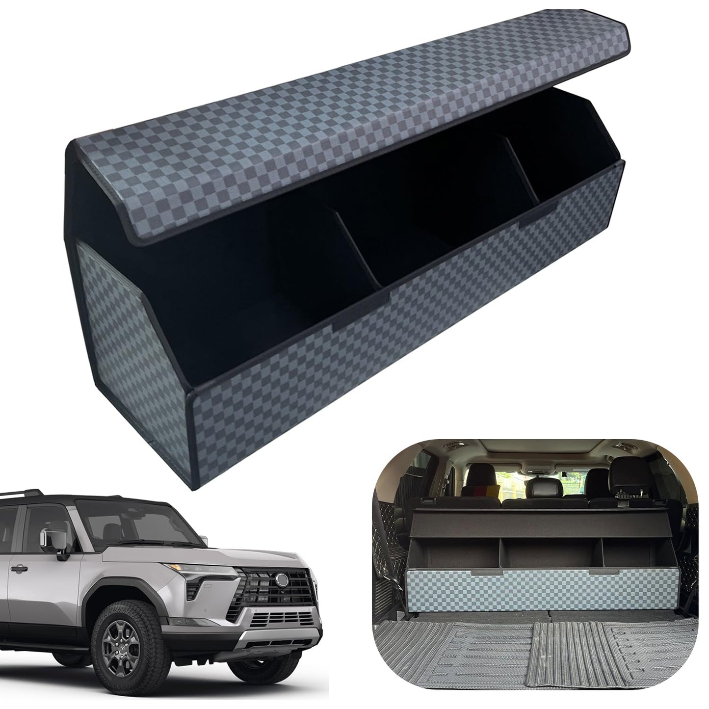 Leather Car Trunk Organizer with Large Storage Capacity