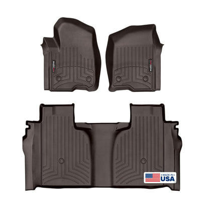 All-Weather Floor Liners for Crew Cab Trucks Full Set