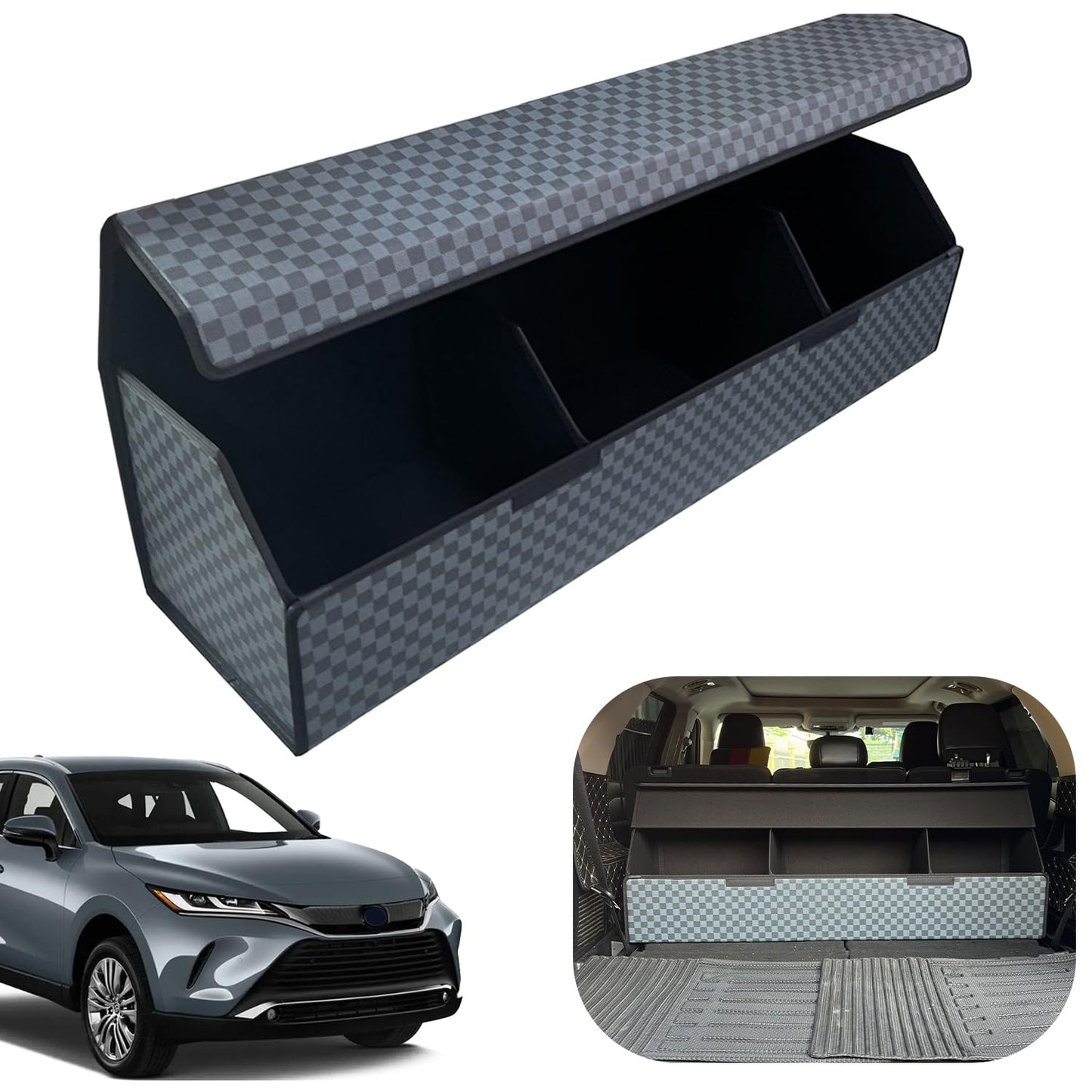 Leather Car Trunk Organizer with Large Storage Capacity
