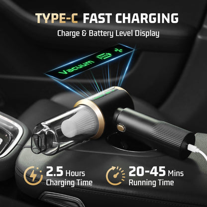7-in-1 Cordless Car Vacuum with Powerful 16000Pa Suction