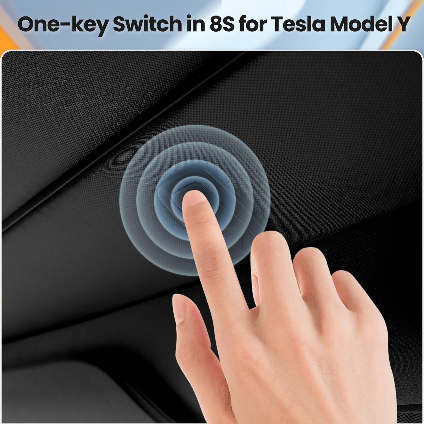 Electric Sunshade Roof for Tesla Model Y, Retractable Sunshade Roof Heat Insulation Glass Roof for Tesla, 5 Layer 99.99% UV Protection