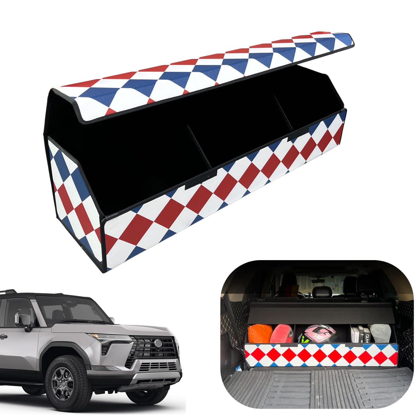 Leather Car Trunk Organizer with Large Storage Capacity