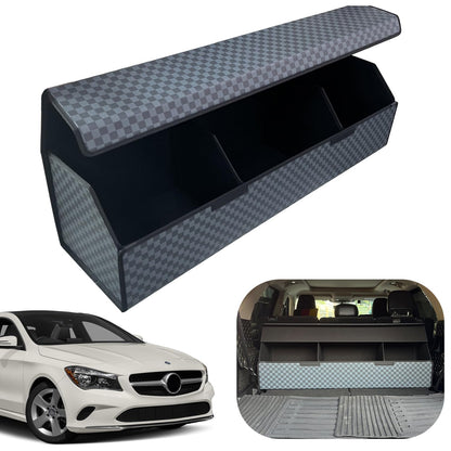 Leather Car Trunk Organizer with Large Storage Capacity