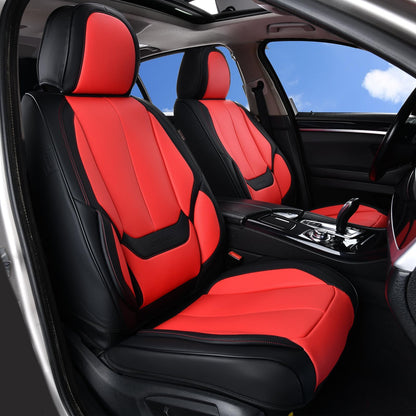 Coverado Car Seat Covers, Seat Covers for Cars, Waterproof Leather Auto Seat Protectors, Leather Car Seat Cushion, Car Interiors Accessories Universal Fit for Most Cars