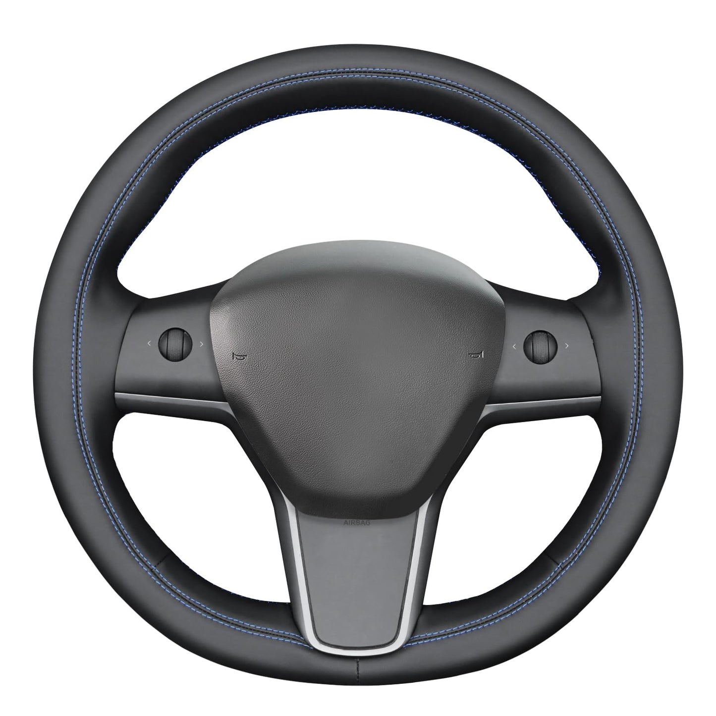 Hand-Stitched Suede Steering Wheel Cover Wrap