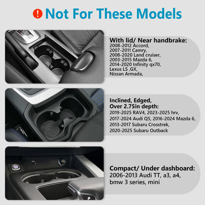 Adjustable Car Cup Holder Expander for Large Bottles