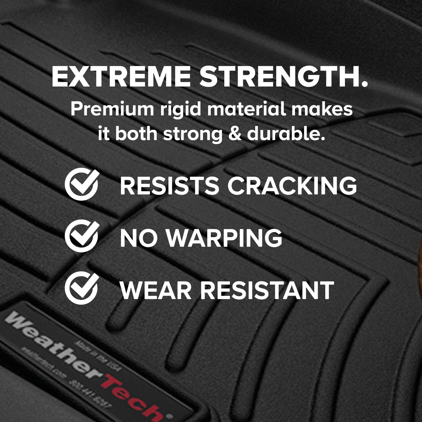 All-Weather Floor Liners for Crew Cab Trucks Full Set