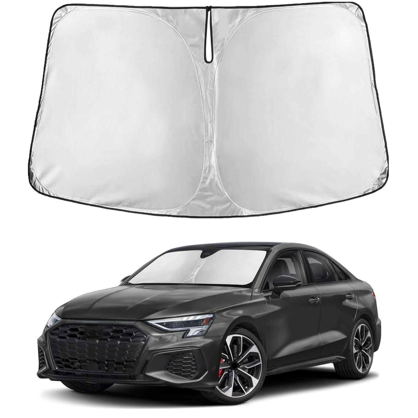 Reflective RV Windshield Sunshade for UV & Heat Protection