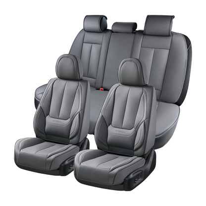 Coverado Car Seat Covers, Seat Covers for Cars, Waterproof Leather Auto Seat Protectors, Leather Car Seat Cushion, Car Interiors Accessories Universal Fit for Most Cars