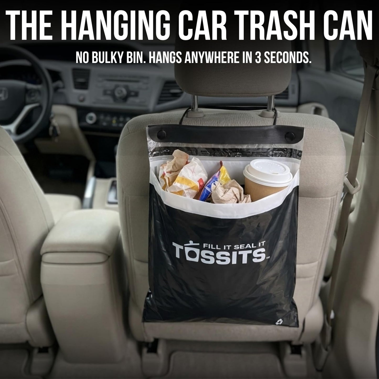 Disposable Hanging Car Trash Bags for Easy Cleanup