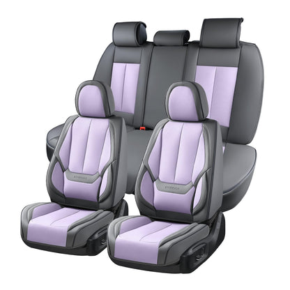 Coverado Car Seat Covers, Seat Covers for Cars, Waterproof Leather Auto Seat Protectors, Leather Car Seat Cushion, Car Interiors Accessories Universal Fit for Most Cars