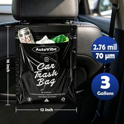 Hanging Recycled Disposable Car Trash Bags 50–100 Pack