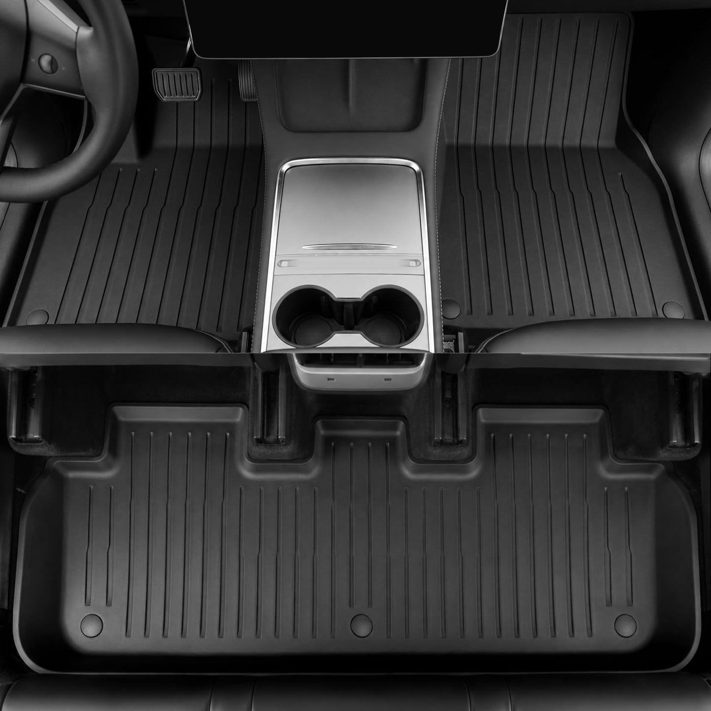 All-Weather Floor Mats Full Set for Electric Vehicles