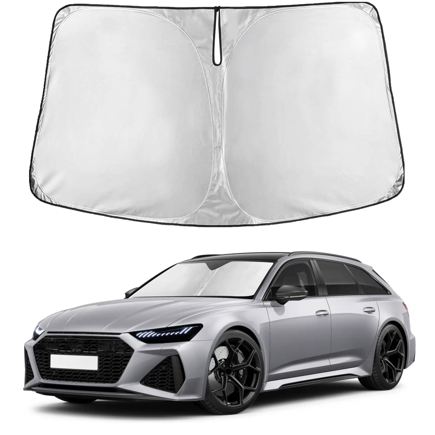 Reflective RV Windshield Sunshade for UV & Heat Protection