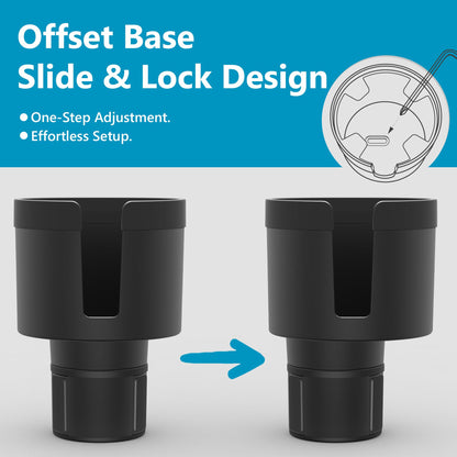 Adjustable Car Cup Holder Expander for Large Bottles