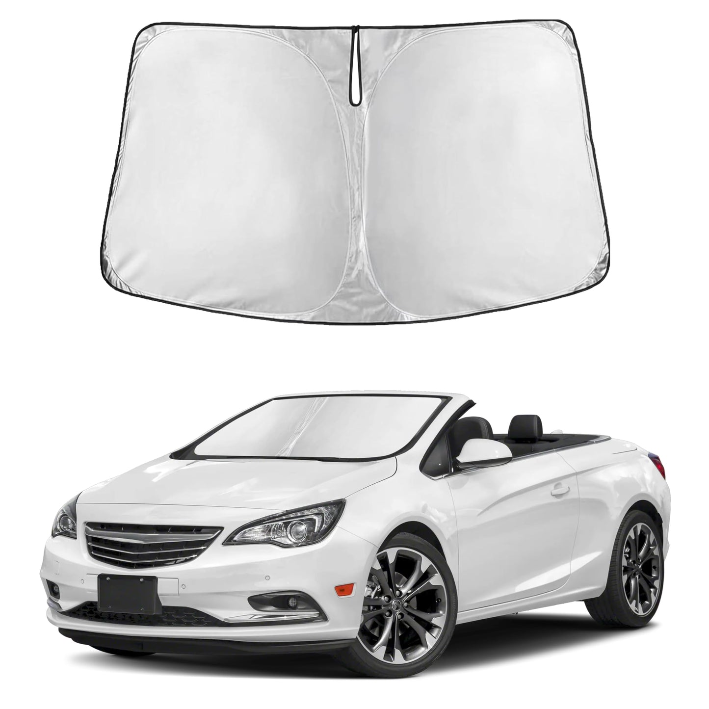 Reflective RV Windshield Sunshade for UV & Heat Protection